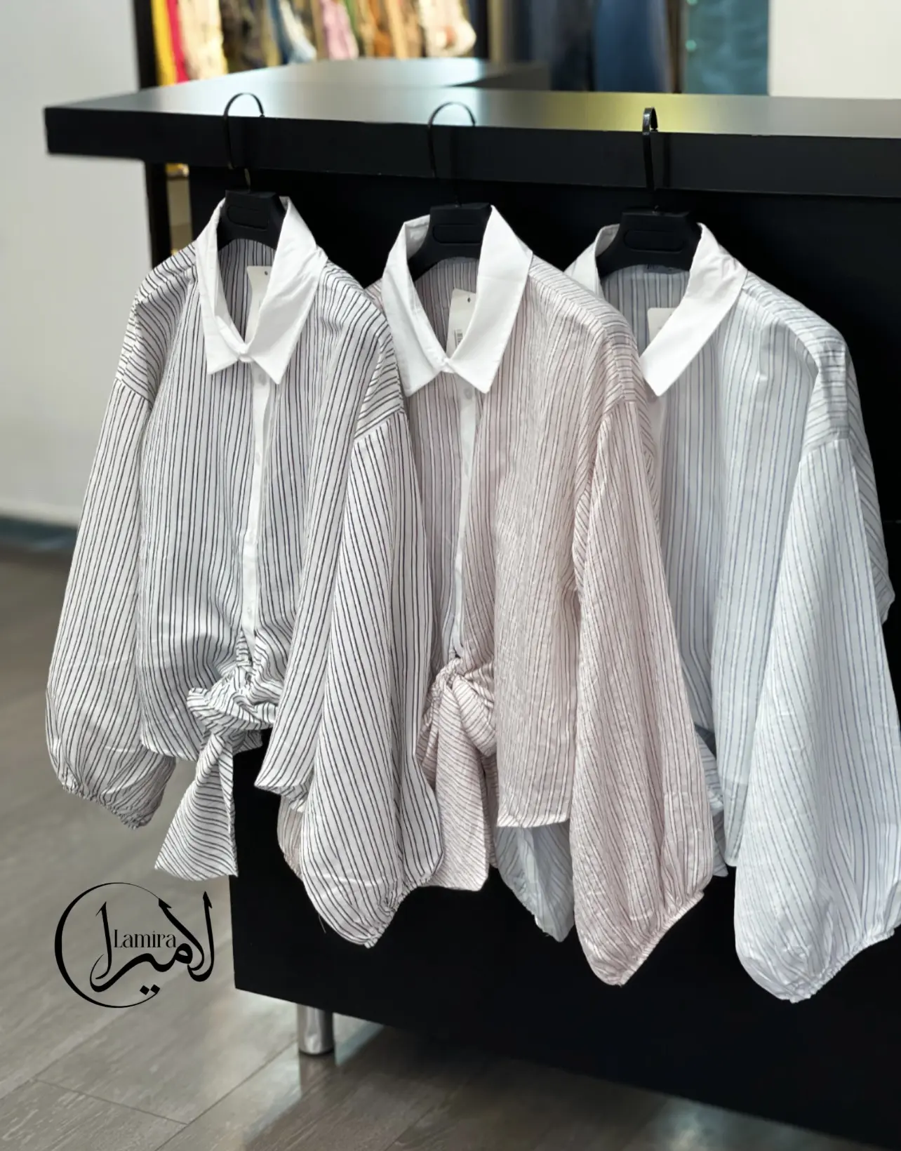 شومیز کلاسیک جلو گره ای ملانین